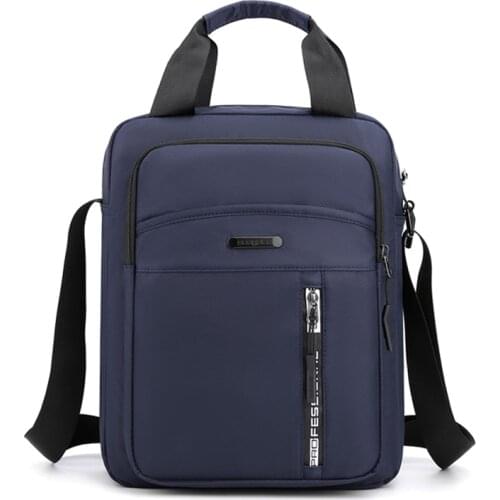 Men Polyester Handbags Casual Leather Laptop Bags Male Business Travel Messenger Bags Mens Crossbody Shoulder Bag