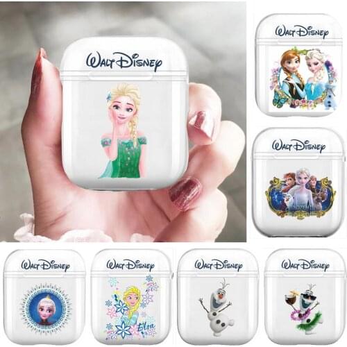 Disney Frozen Princess Ana Love Elsa Soft Silicone Cases For Airpods 1/2 Protective Bluetooth Wireless Earphone Cover For Air P