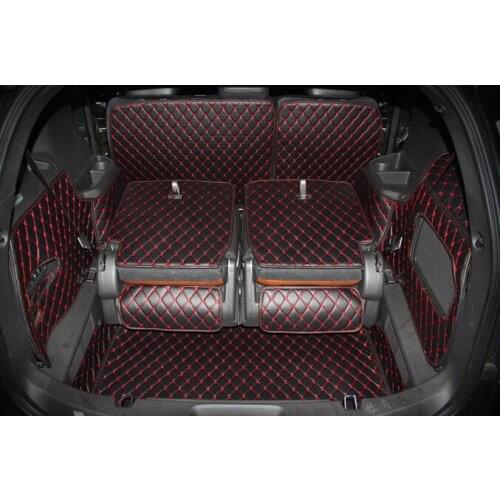 Newly! Full set trunk mats for Ford Explorer 7seats 2017-2011 durable cargo liner boot carpets for Explorer 2016,Free shipping