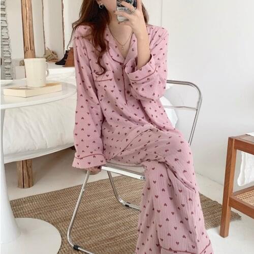 Alien Kitty Homewear Women Soft Gentle Chic Pajamas Sets 2021 Korean All Match Elegance Warm Loose Sweet Sleepwear Home Clothes