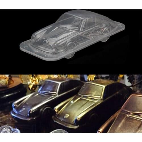 Plastic Car Design 3D Chocolate Mold DIY Candy Jelly Fondant Cake Decorating Tools Baking Molds