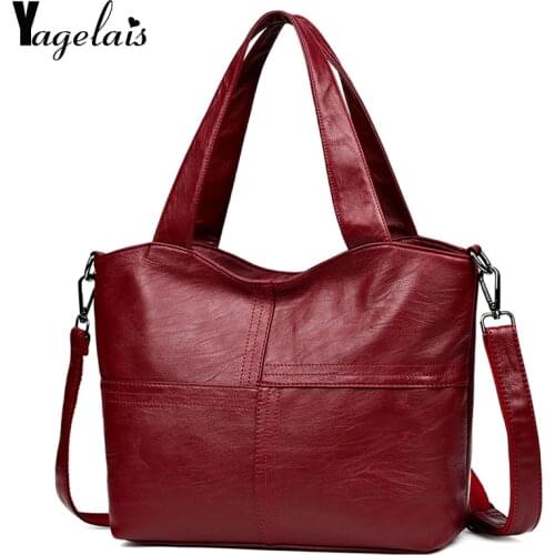 Casual Tote Bag Ladies Handbags Woman Big Casual Messenger Tote Main Ladies Retro Style Soft Leather Shoulder High Quality Baga