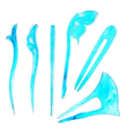 Transparent Hairpin Silicone Special Mould For Resin Real Flower DIY Hair Jewelry Making Mold epoxy resin molds