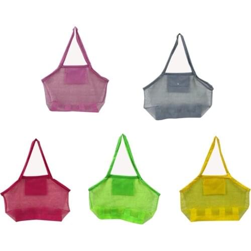 Large Size Net Bag Tote for Sand Toys Beach for Kids Collecting Shells Beach Mesh Children Sand Pool Supplies