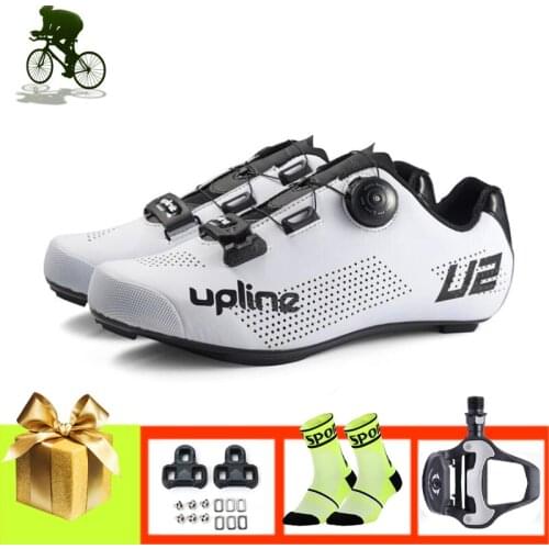 Cycling Road Bike Shoes Men Women Sapatilha Ciclismo Add SPD-SL Pedals Self-locking Breathable Superstar Bicycle Riding Sneakers