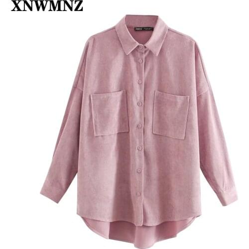 Женские вельветовые рубашки XNWMNZ China At AliExpress