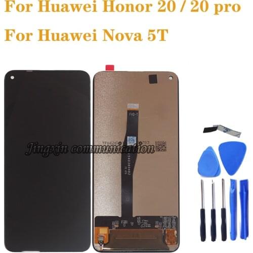 For Huawei Honor 20 honor 20 pro LCD display Touch Screen Digitizer Assembly for huawei nova 5T YAL-L21 L41 AL10 LCD