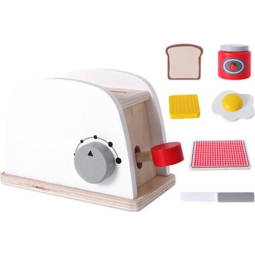 2020 Wooden Play Cooking Toy for Kids Kitchenware Roleplay Toddler Playhouse Game for Children