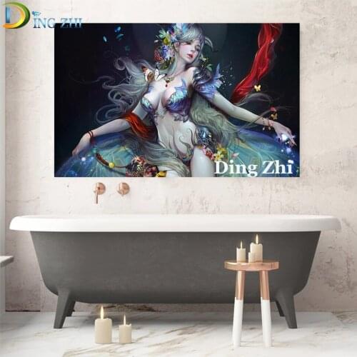 5D Diamond Painting Anime Elf Sexy Beauty Full Square Round Drill DIY Rhinestone Handmade Decor Embroidery Mosaic Cross Stitch