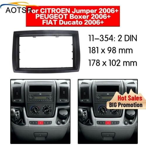 Radio Facia For 2006+ Citroen Jumper FIAT Ducato 2006+2DIN dvd player Fascia Car Stereo Radio Installtion Dash