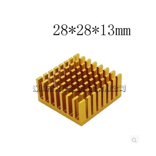 Fast Free ship 50pcs/lot Hot sell 28*28*13MM aluminum radiator,chip heat conduction block