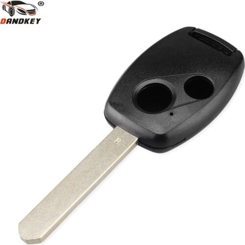 DANDKEY 2 Buttons Remote Key Shell For HONDA Accord Civic CRV Pilot 2007 2008 2009 2010 2011 2012 2013 Replacement Fob Key Case