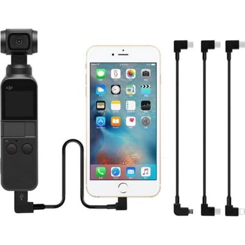 For Osmo Pocket Camera TYPE-C to Android IOS TYPE-C Cable Micro USB USB-C Data Conversion Line for DJI OSMO POCKET Mavic Air 2