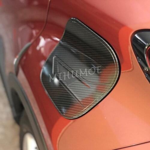 Carbon Fiber Fuel Tank Cap Oil Box Cover Trims For 2017 2018 2019 2020 Toyota C-HR