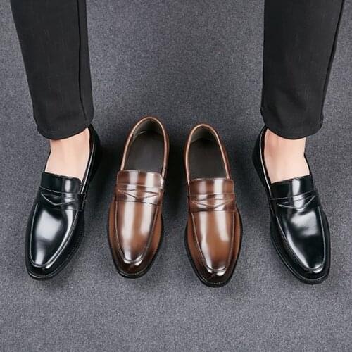 Men formal Leather Shoes for Men Tassel Casual Flats England Men Dress Shoes Men Loafers Wedding Party Shoes