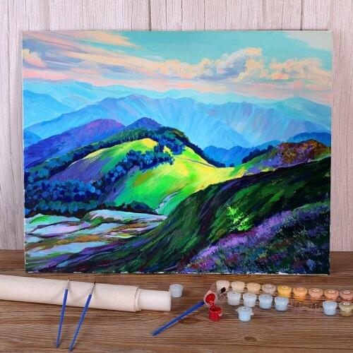 Landscape Sunny Summer Painting By Numbers Package Acrylic Paints 40*50 Canvas Painting Home Decor For Kids For Drawing Art