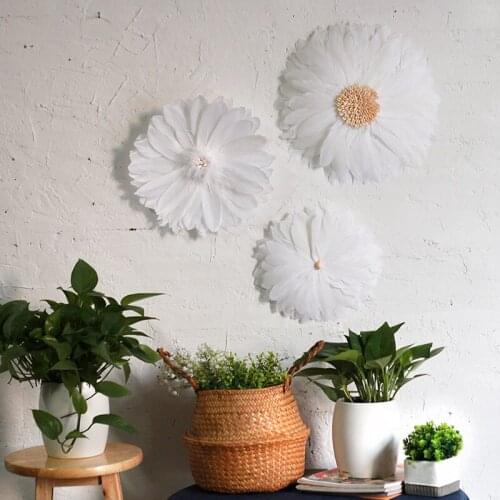 Iins Style Feather Wall Hanging Decoration Handmade Creative Living Room Home Decoration Boho Home Decor Tapestry Wall