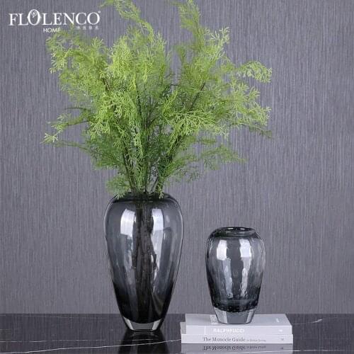 Nordic minimalist handmade glass bubble vase fashion creative Hotel model room home soft decoration crafts ornaments