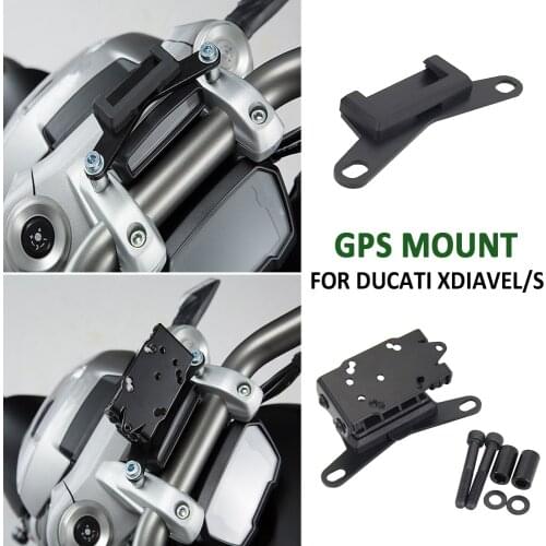 New Motorcycle Accessories Bracket Mobile Phone GPS Mount Board Bracket Holder USB for Ducati XDiavel/S 2016-2021