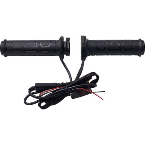 New Universal Motorcycle 22mm Hand Heated Grips Molded Grips ATV Warmers Adjust Temperature Hot Handlebar