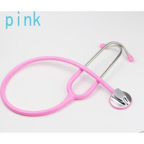 Pink Color New Single Head Professional Cardiology Medical Stethoscope