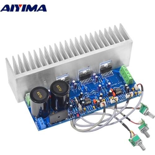 AIYIMA TDA7294 Subwoofer Amplifier Board HiFi 2.1 Channel Power Amplifier Audio Board A mp 80W*2+100W Home Sound Theater DIY