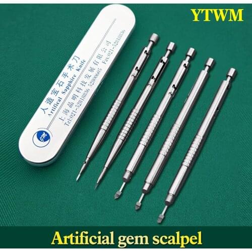 Shanghai Jingming Artificial Gem knife ophthalmic small incision surgery side incision 15 degrees through bayonet tunnel knife