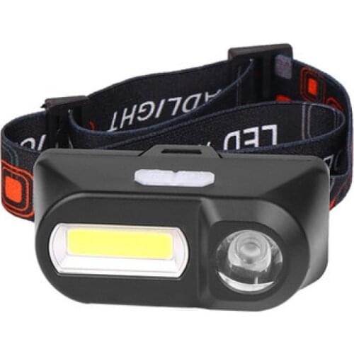 ​LED strong light headlights USB rechargeable headlights outdoor lighting strong light work lights plastic headlights