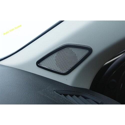 Lapetus Inner Window Pillar A Stereo Sound Speaker Audio Cover Trim For Skoda Karoq 2018 2019 2020 Stainless Steel