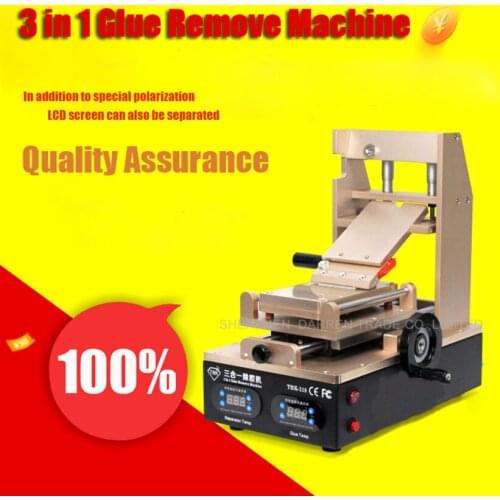 1PC 3 in 1 Glue Remove Machine TBK318 Screen repair equipment separator Split Screen Machine built-in vacuum pump