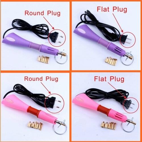 1pcs Fast Heated Hotfix Rhinestone Applicator Iron-on Wand Heat-fix Tool Gun Mixed Size Hot Fix Rhinestones Glass Diamond