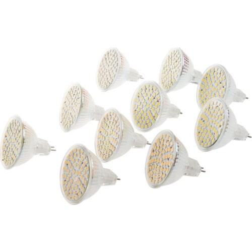 10 x MR16 GU 5.3 60 SMD LED Bulb Light Spot Light 3W Warm White ENERGY SAVING