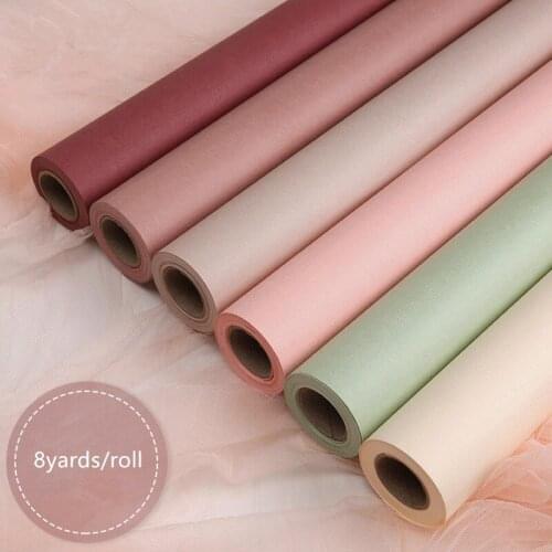 58cmx8yards Multicolor Flower Bouquet Wrapping Paper Roll Gift Kraft Paper Bouquet Packaging Florist Supplies Home Decoration