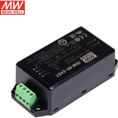 Taiwan MEAN WELL IRM-90-ST 90W Screw terminal Green Power Module 12V 15V 24V 48V DC Module type Switching Power Supply