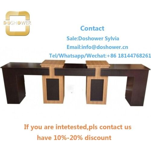 Acrylic powder nail art with kids nail polish set for 3 seat manicure table with vent