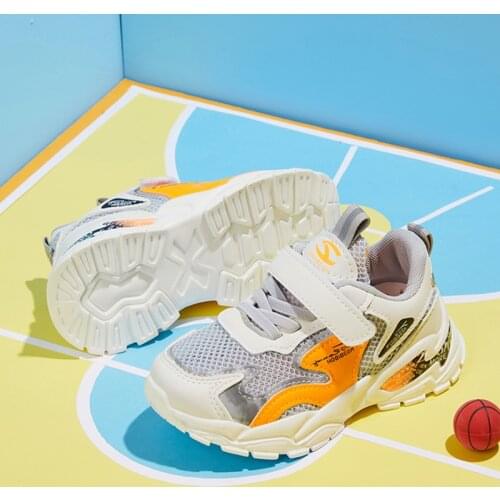 Brand Kids Shoes 2021 Boys Girls Childrens Casual Sneakers Breathable Convenient Velcro Running Sports Shoes Girl Party Shoes