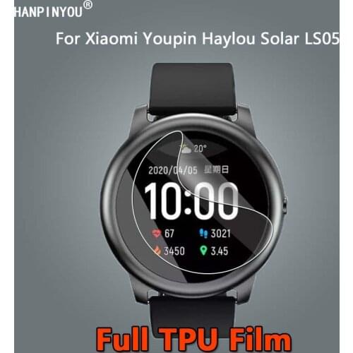 For Xiaomi Youpin Haylou Solar LS05 / RS3 LS04 Smart Watch Clear Soft TPU Hydrogel Film Screen Protector -Not Tempered Glass