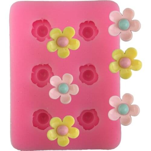 Six hole small zouju modeling fragrant gypsum food grade liquid silicone mold soap soap candle dripping mold