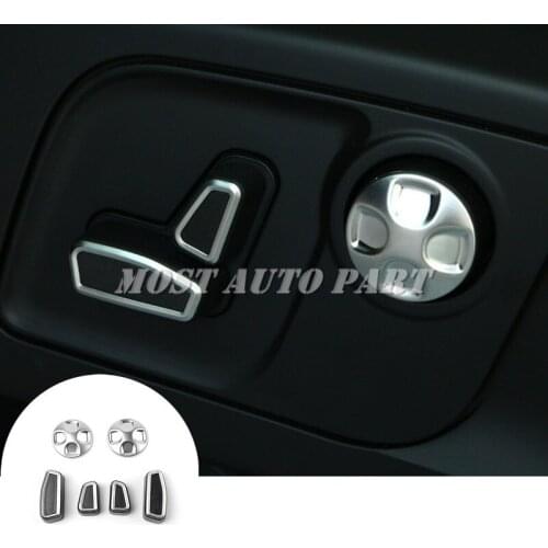 Inner Car Seat Adjustment Button Trim Cover 6pcs For Maserati Ghibli 2014-2018 Car accesories interior Car Trim