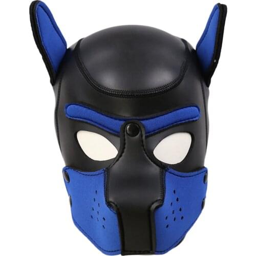 Mens Womens Dog Rubber Mask Masquerade Ball Costume Props Accessories Adult Toy Role Play Carnival Halloween Party Fancy Dress