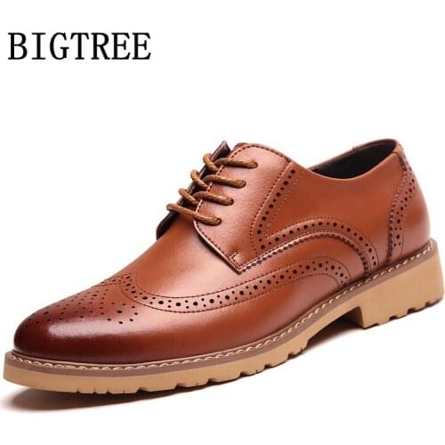Brogue Shoes Men Classic Italian Mens Formal Shoes Genuine Leather Coiffeur Vintage Shoes Men Office Luxury Brand Erkek Ayakkabi