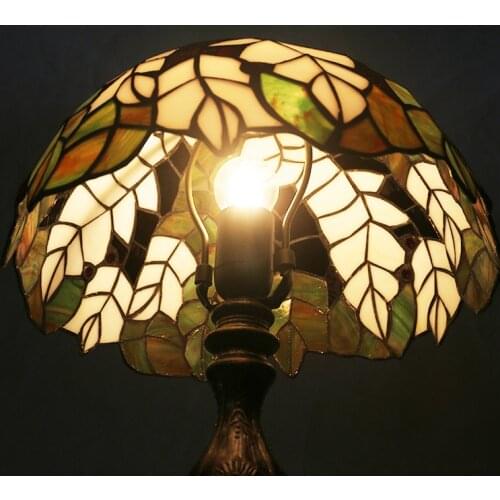 Tiffany Table Lamp Stained Glass European Baroque Classic for Living Room E27 110-240V