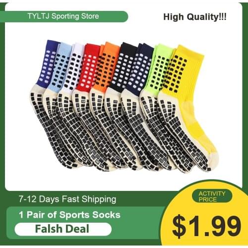 Mens Thick Sports Socks Anti Slip Football Socks Compression Athletic Socks for Basketball Soccer Volleyball Running Hiking