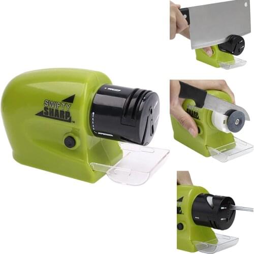 Professional Precision Power Sharpening Diamond Motorized Knife Sharpener Household Kitchen Tools Green -50