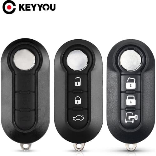 KEYYOU Remote Flip Key Shell For Citroen Jumper Nemo Fit Peugeot Boxer Bipper For Fiat 500 Panda Punto Bravo Ducato Car Case Fob