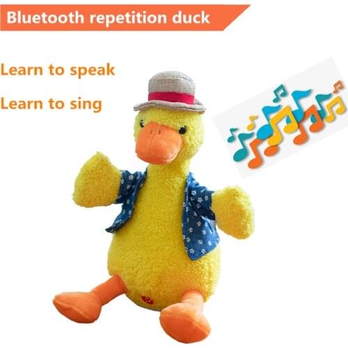 The Cute Stuffed Duck Toy That Can Learn To Talk And Sing Can Record, Sing And Dance, And Can Connect To Bluetooth As A Gift For