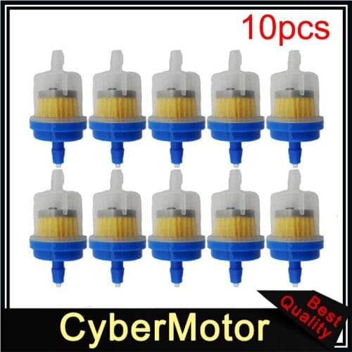 Blue Inline Petrol Gas Fuel Filter For Pit Dirt Motor Bike Motorcycle Quad 4 Wheeler Buggy Go Kart Snowmobile Motocross