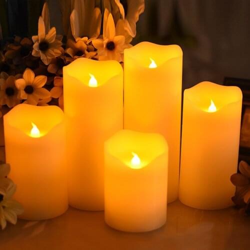 LED Candle Light, 1 Pcs Flameless Candles Light Uneven Edge Paraffin Wax Candle Light Battery Operated LED Candle Lovely