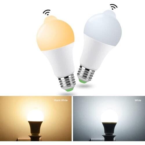LED Smart PIR Motion Sensor Lamp Home Outdoor Indoor E27 220V 12W 18W Led Bulb Sensitive Human Body Movement Detector Lights