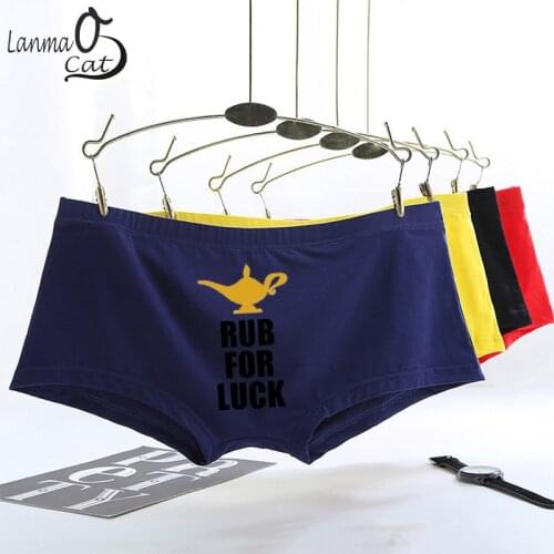 Men Boxer Briefs Underwear Gay Man Sexy Printing Boxer Shorts Inner Underpants For Male Comfortable Boxer Shorts Underpants